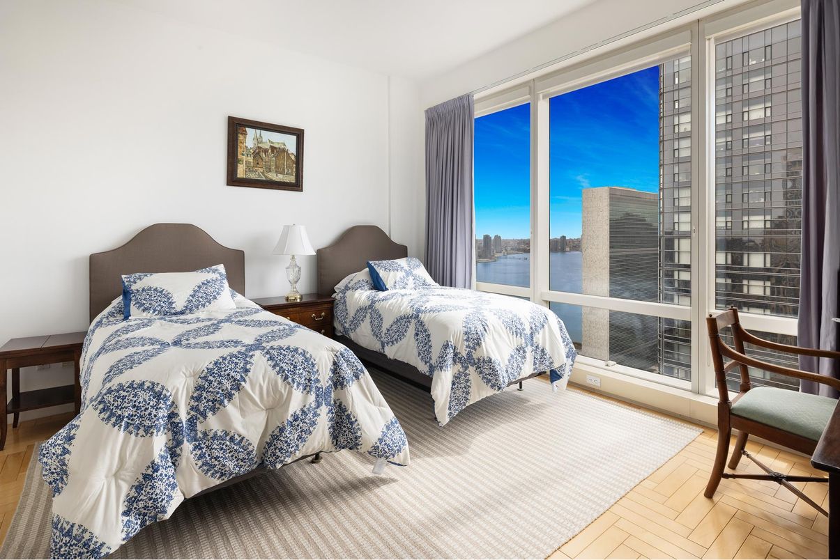 Bedroom, Interior, Water, Wood Texture Flooring