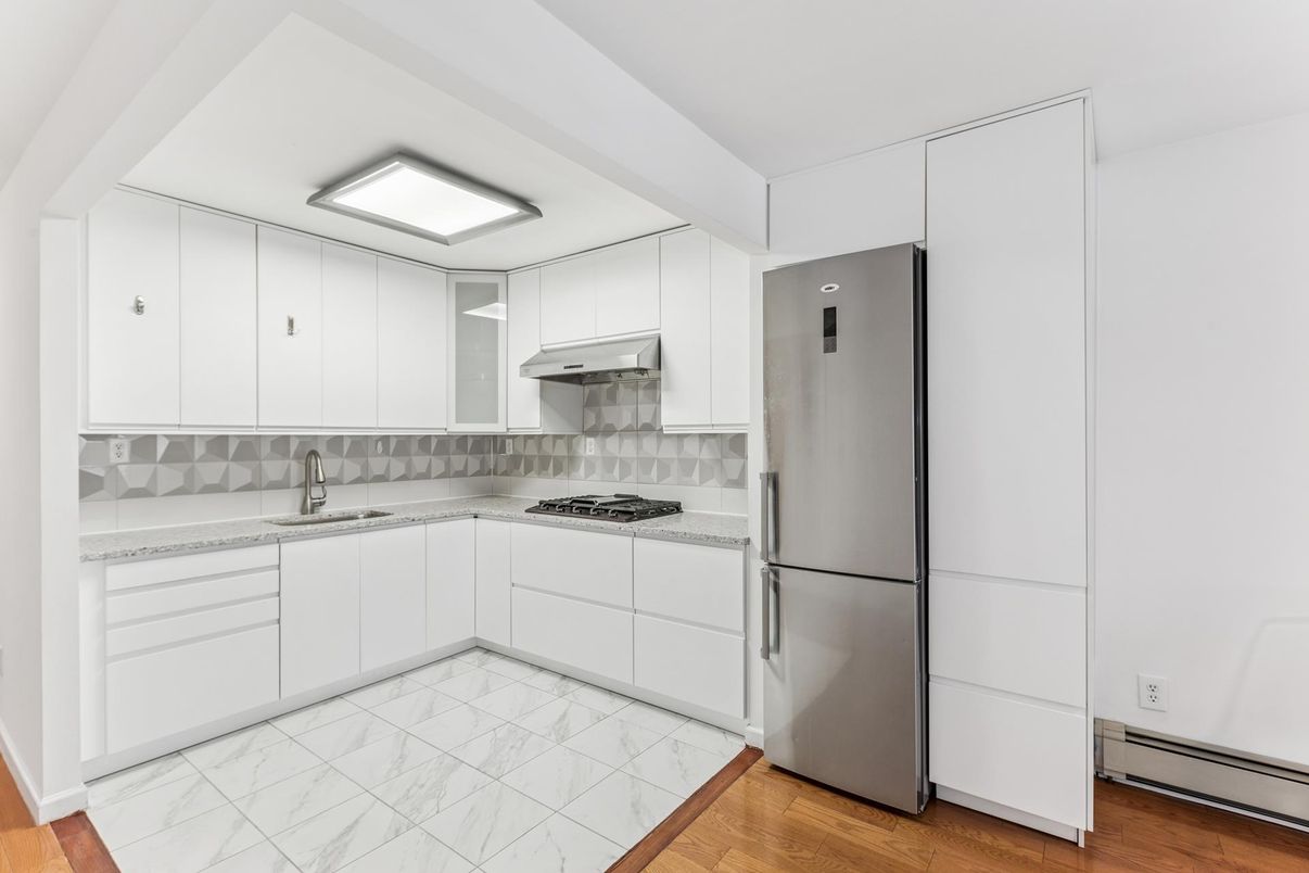 Interior, Kitchen, Marble, Wood Texture Flooring