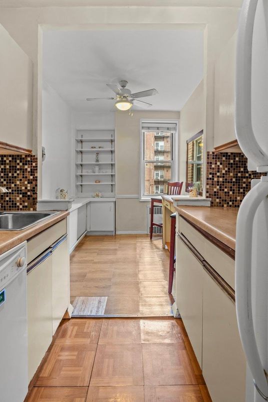 Interior, Kitchen, Wood Texture Flooring