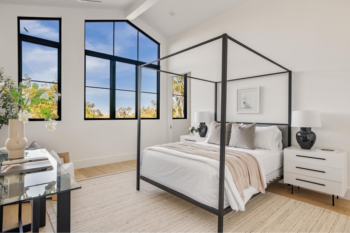 Bedroom, Interior, Wood Texture Flooring