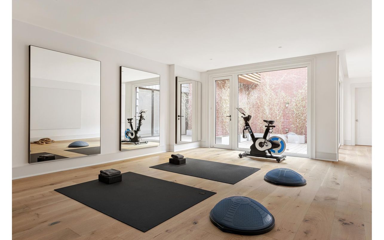 Fitness Equipment, Interior, Wood Texture Flooring