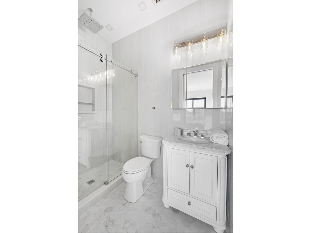 Bathroom, Glass Shower, Interior, Marble
