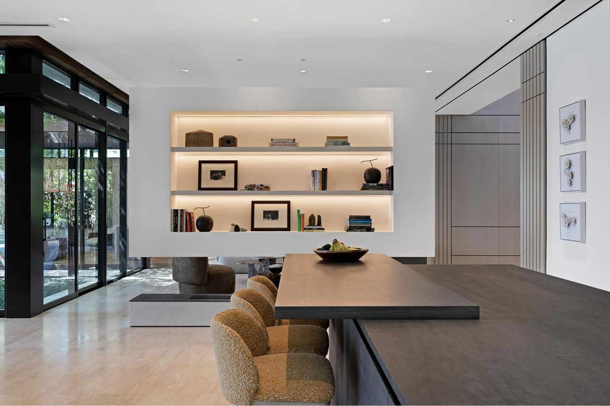 Home Office, Interior, Recessed Lighting