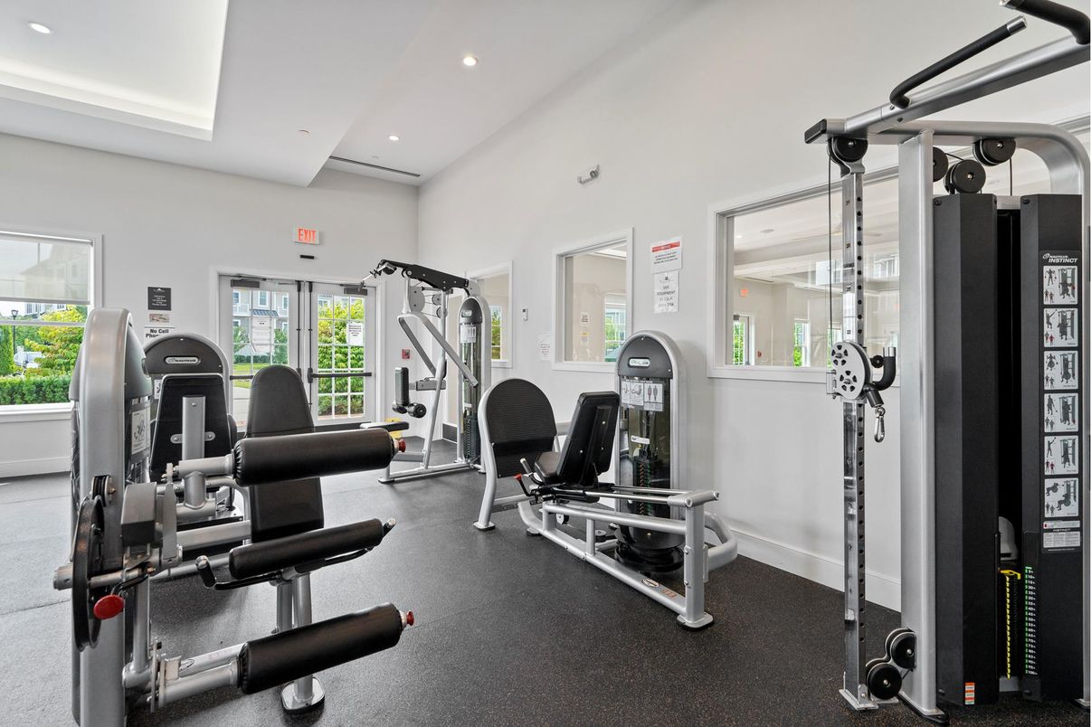 Fitness Equipment, Gym, Interior, Recessed Lighting