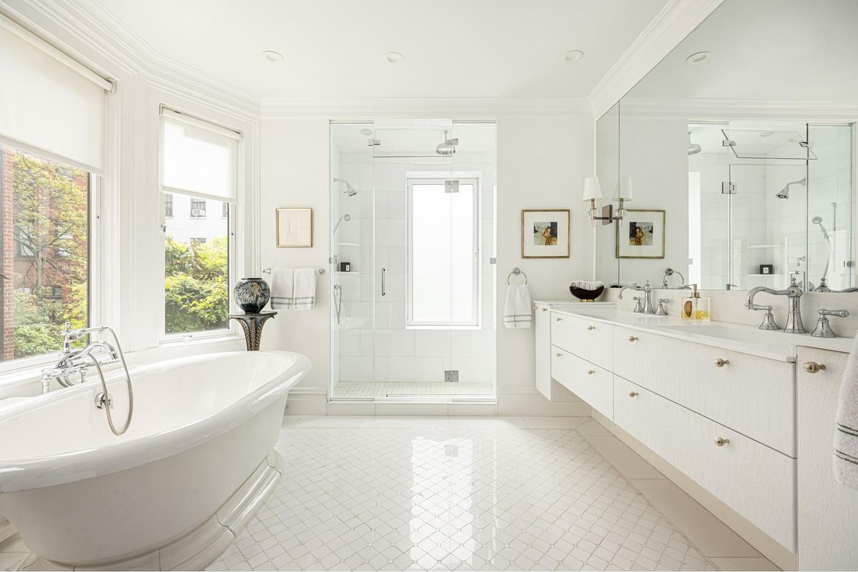 Bathroom, Dual Sink Vanities, Free Standing Baths, Glass Shower, Interior, Recessed Lighting