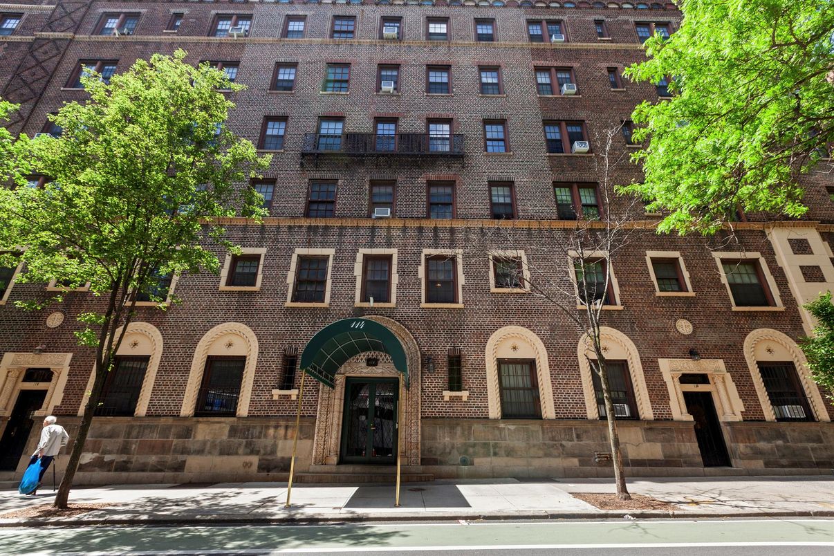 Exterior, Facade, Brick Facade, Condo Building