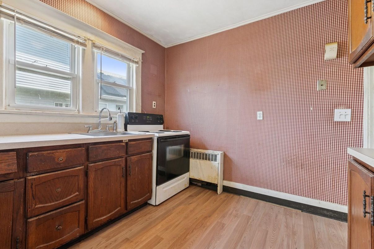 Interior, Kitchen, Wood Texture Flooring