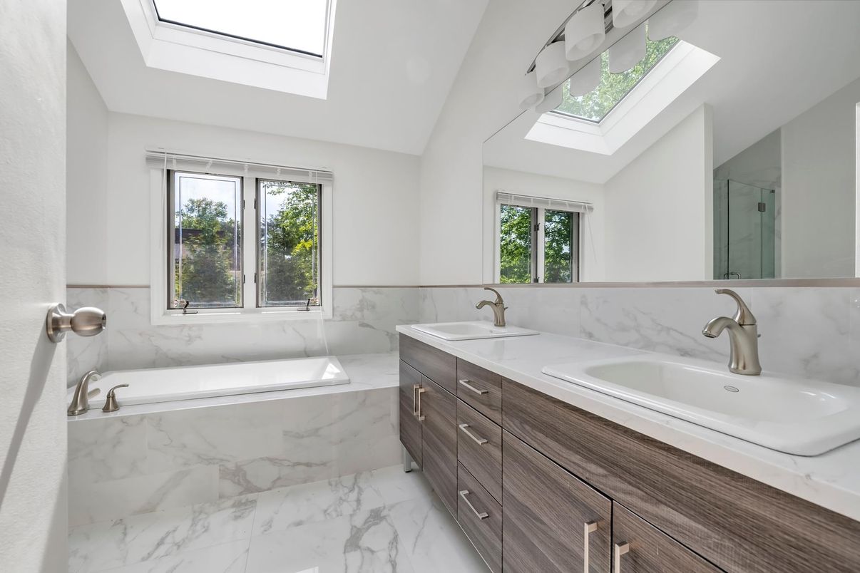 Bathroom, Dual Sink Vanities, Interior, Marble