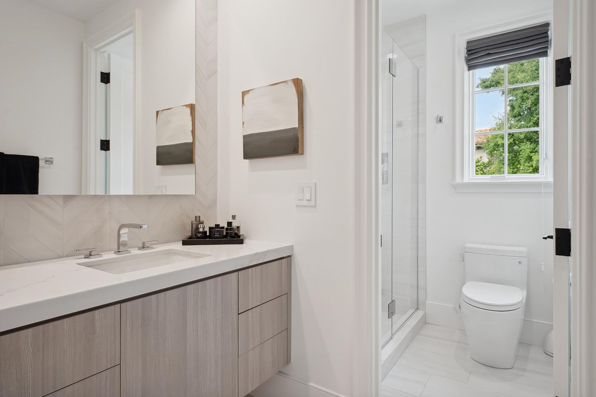 Bathroom, Glass Shower, Interior