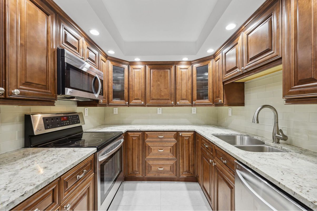 Interior, Kitchen, Recessed Lighting, Stainless Steel Appliances