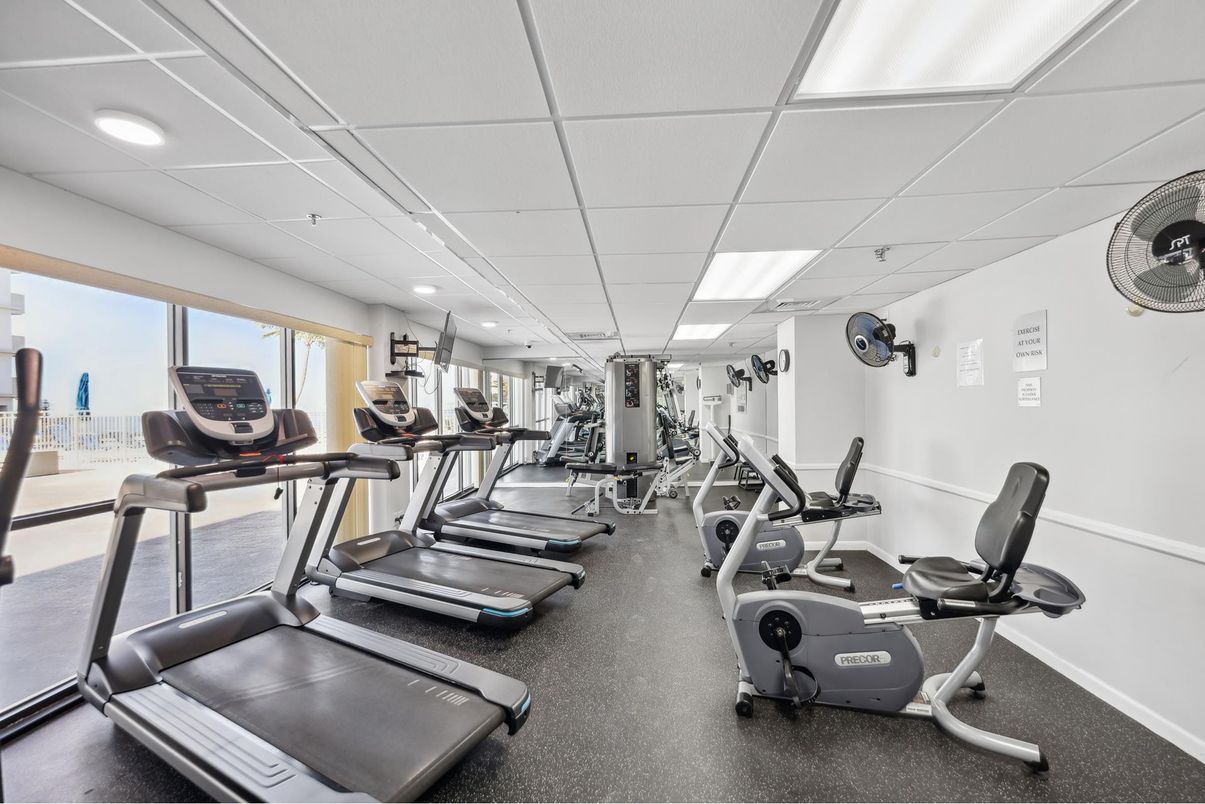 Fitness Equipment, Gym, Interior, Recessed Lighting
