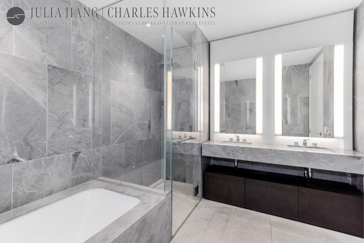 Bathroom, Dual Sink Vanities, Glass Shower, Interior