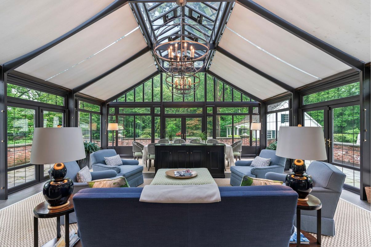 Chandelier, Interior, Living room, Sun Room