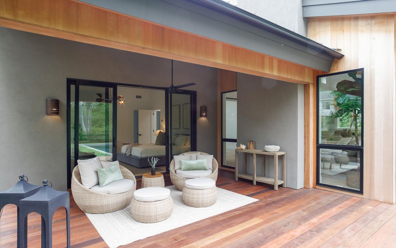 Exterior, Wood Texture Flooring