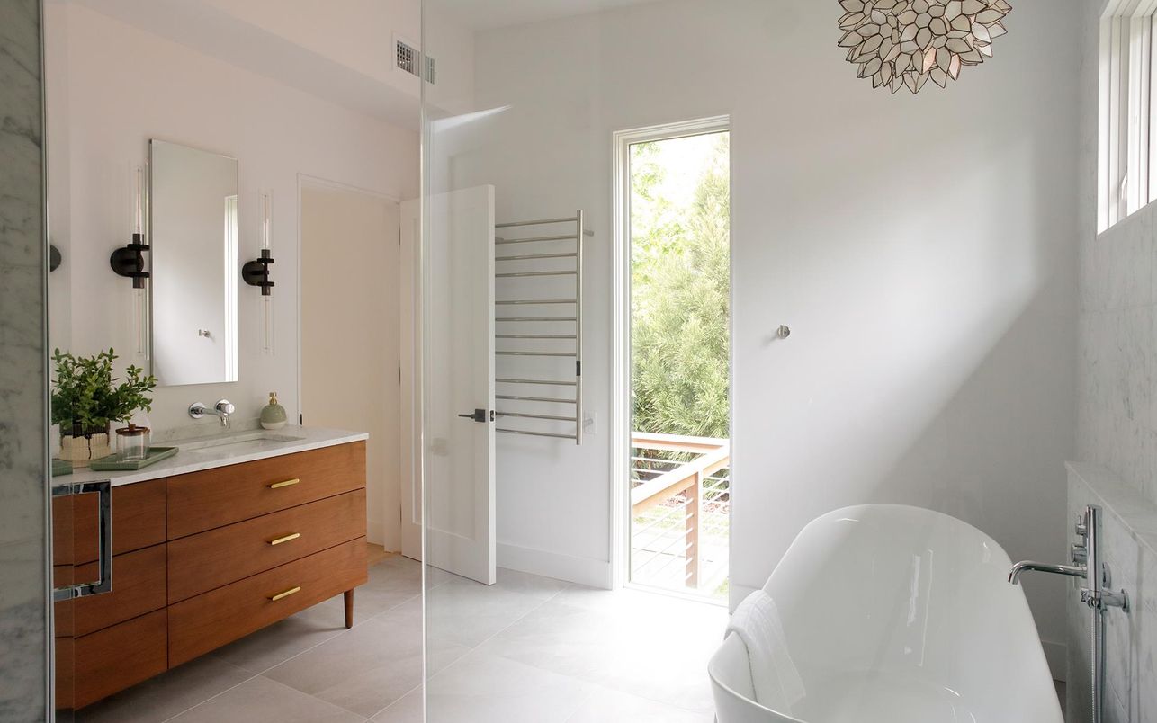Bathroom, Dual Sink Vanities, Free Standing Baths, Interior