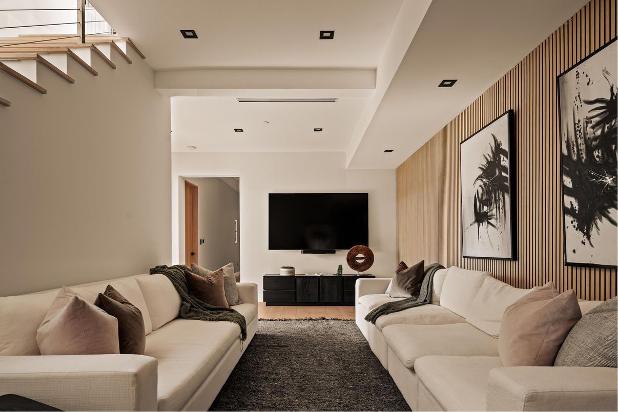 Interior, Living room, Recessed Lighting