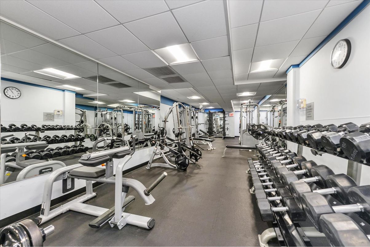Fitness Equipment, Gym, Interior, Recessed Lighting