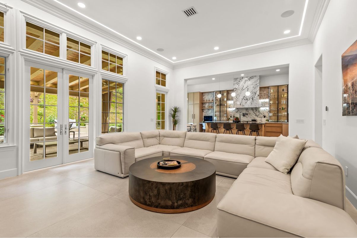 Interior, Living room, Recessed Lighting