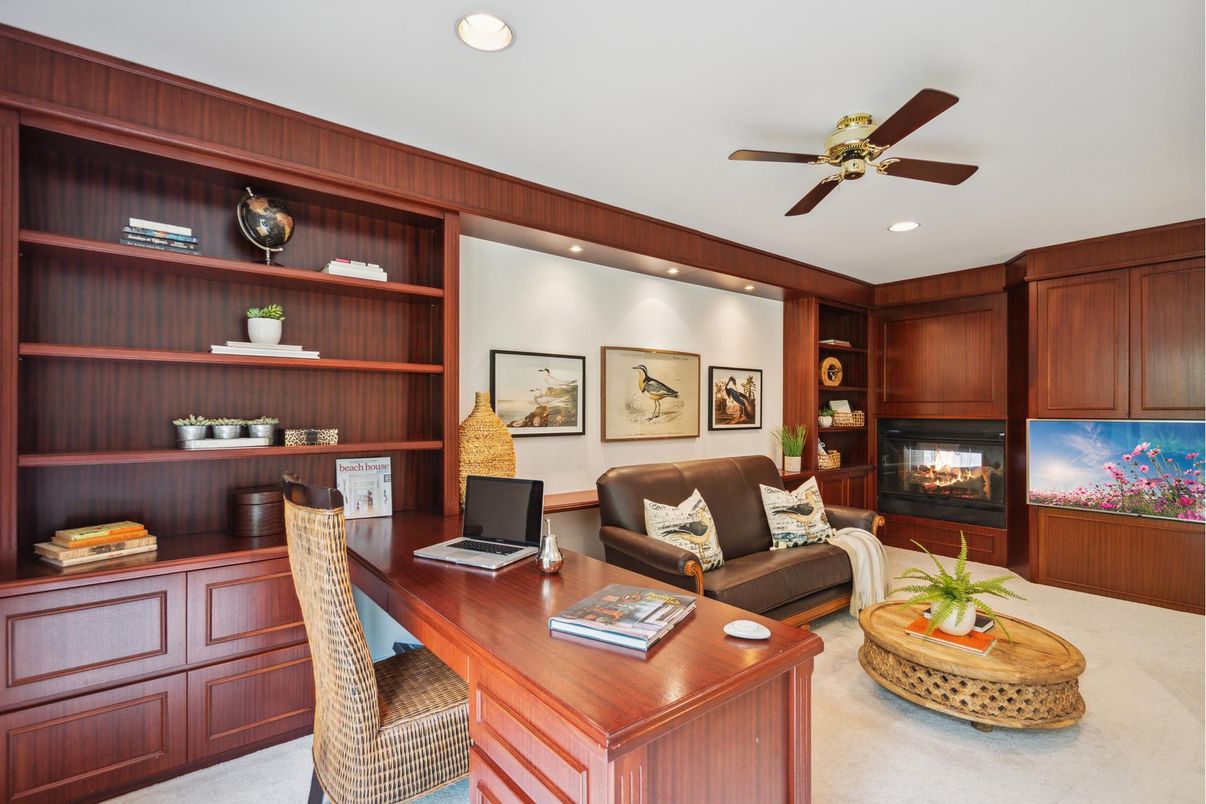 Home Office, Interior, Recessed Lighting