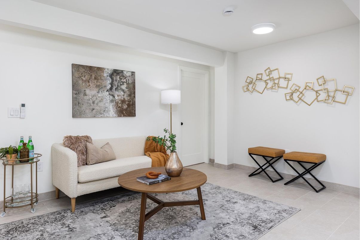 Interior, Living room, Recessed Lighting