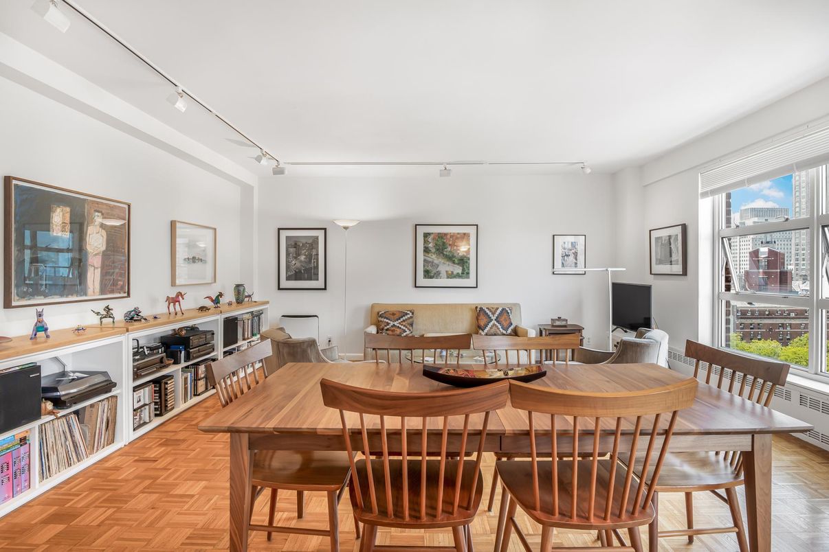 Dining room, Interior, Wood Texture Flooring
