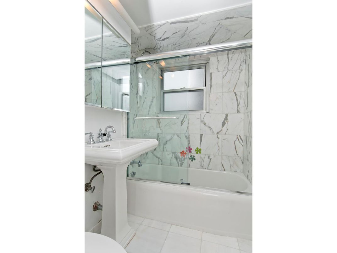 Bathroom, Glass Shower, Interior, Marble Walls