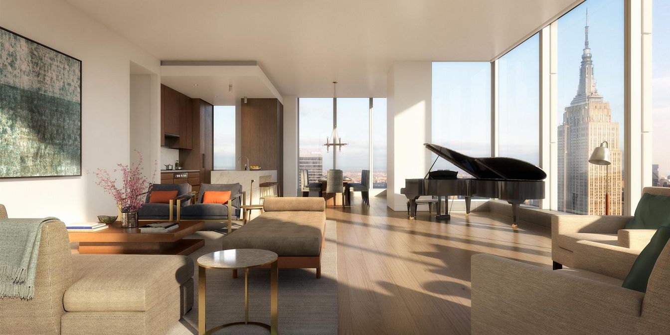 Interior, Living room, Pendant Lights, Piano