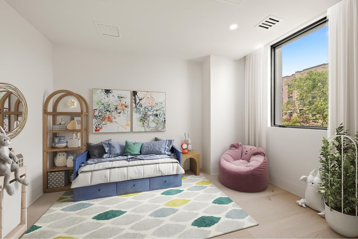 Bedroom, Interior, Recessed Lighting