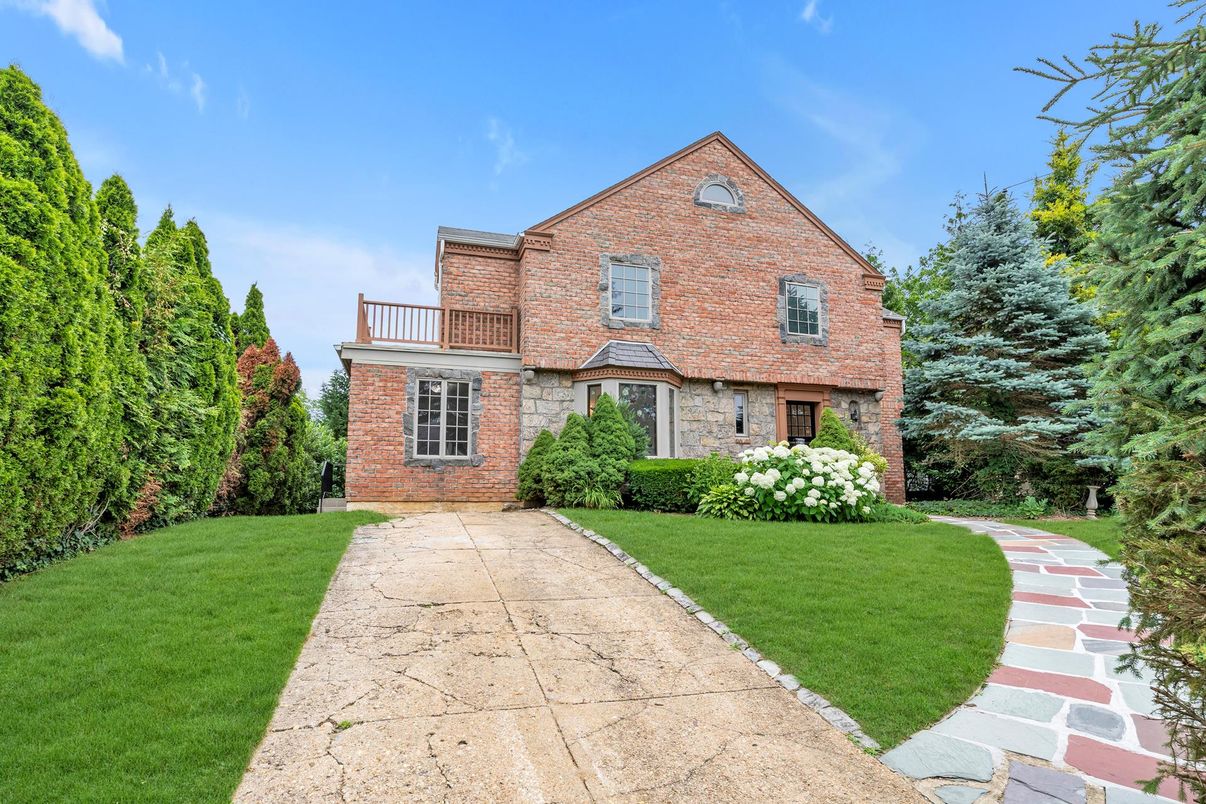 Exterior, Facade, Brick Facade, Tudor Revival