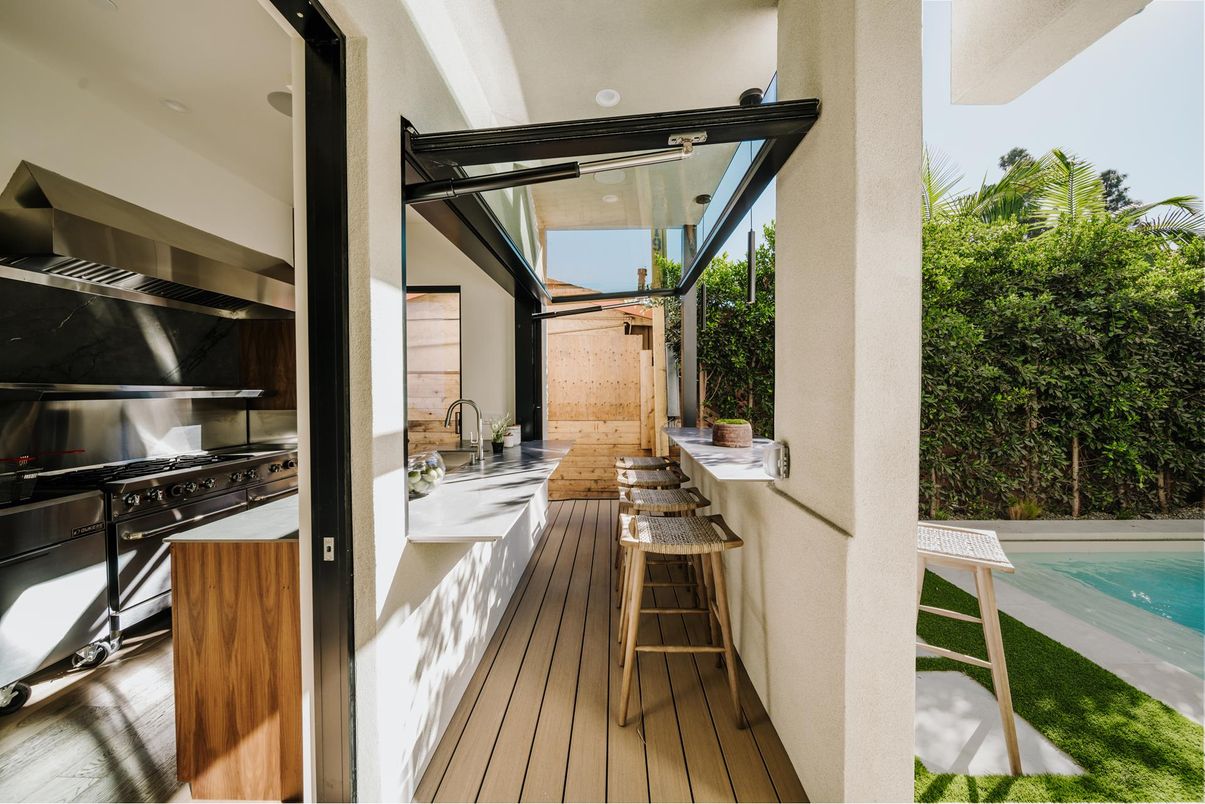 Exterior, Stainless Steel Appliances, Wood Texture Flooring
