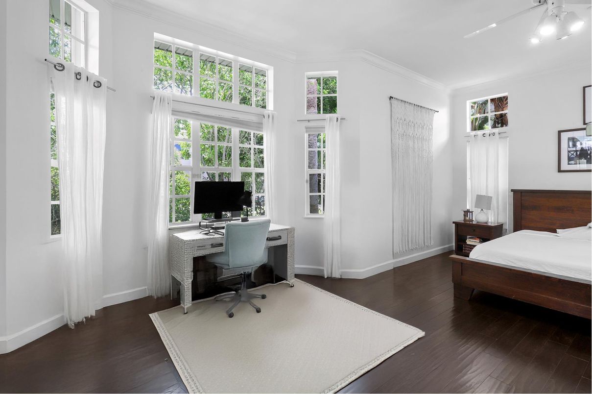 Bedroom, Home Office, Interior, Wood Texture Flooring
