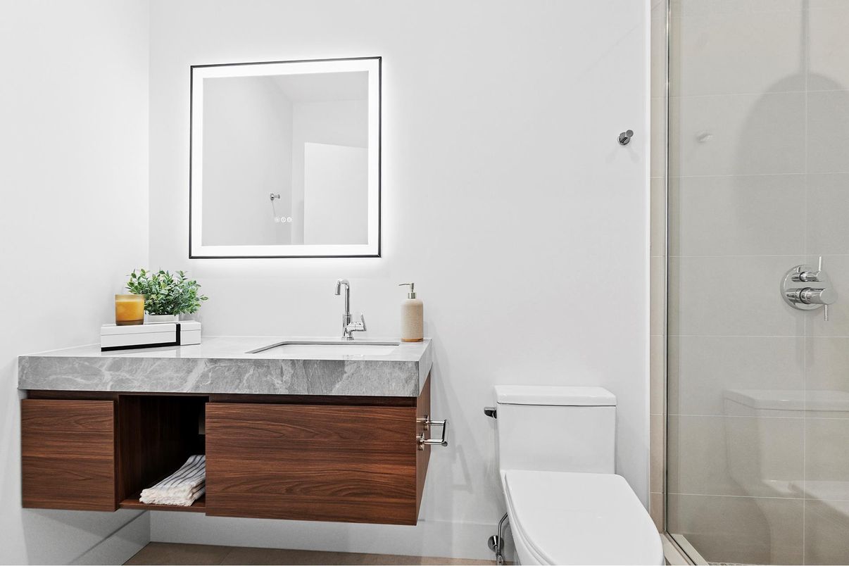 Bathroom, Glass Shower, Interior