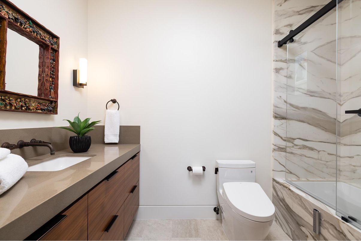 Bathroom, Interior, Marble Walls