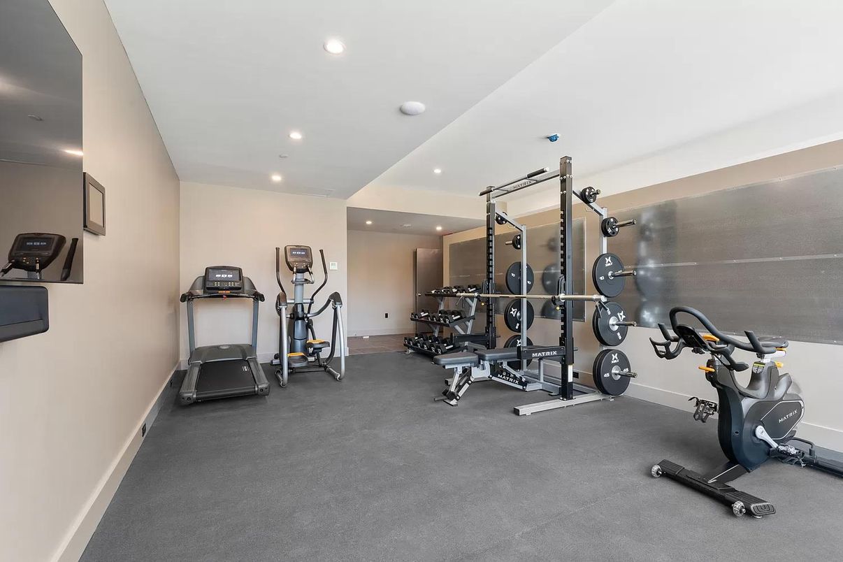 Fitness Equipment, Interior, Recessed Lighting