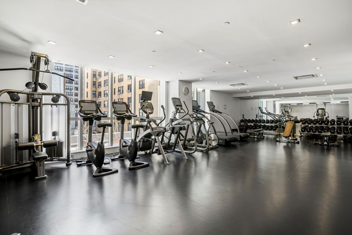 Fitness Equipment, Gym, Interior, Recessed Lighting