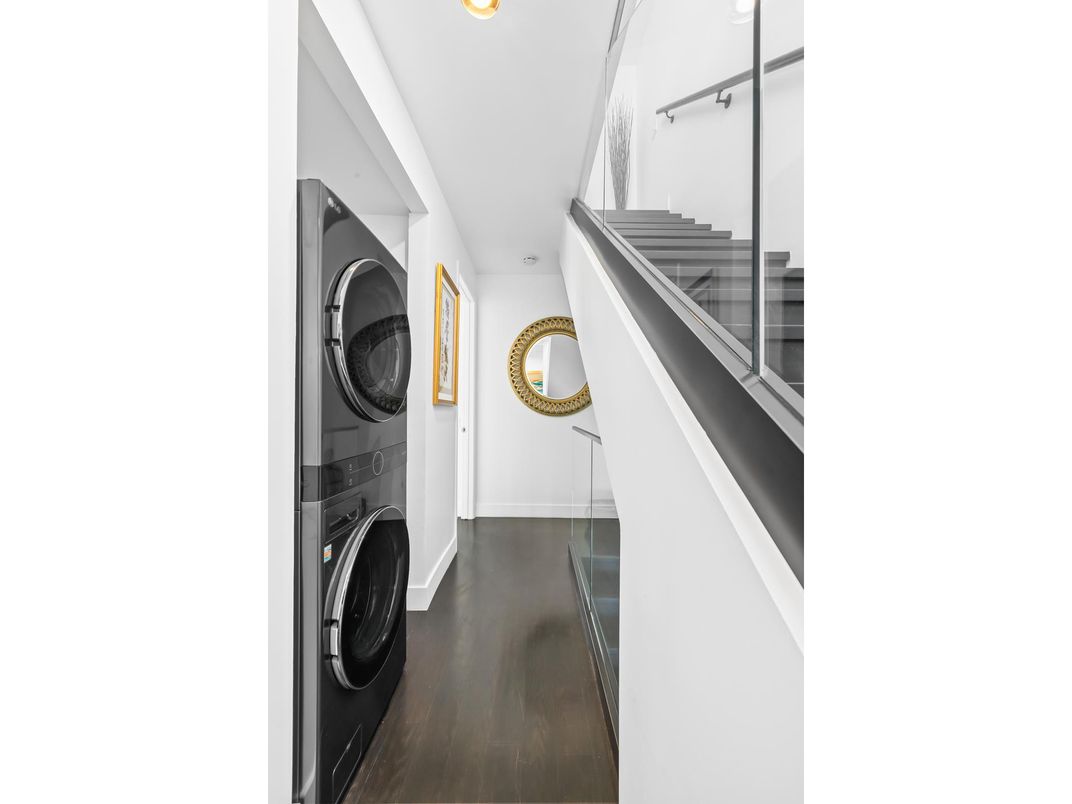 Interior, Recessed Lighting, Utility Closets, Washer, Wood Texture Flooring