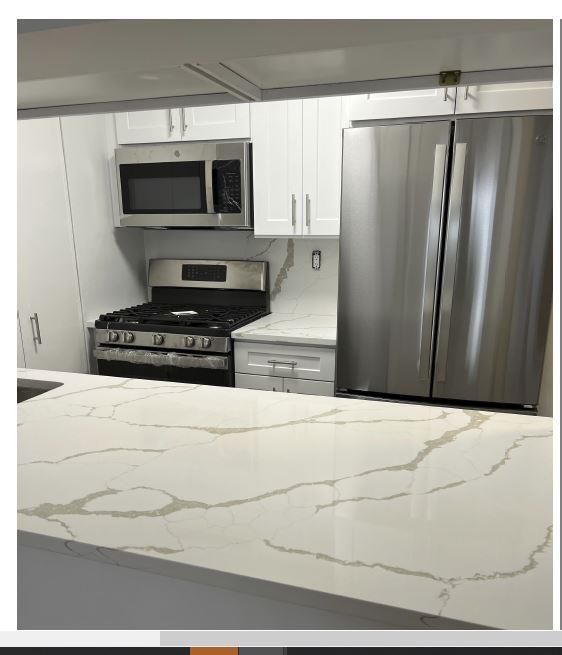 Interior, Kitchen, Marble Walls, Stainless Steel Appliances
