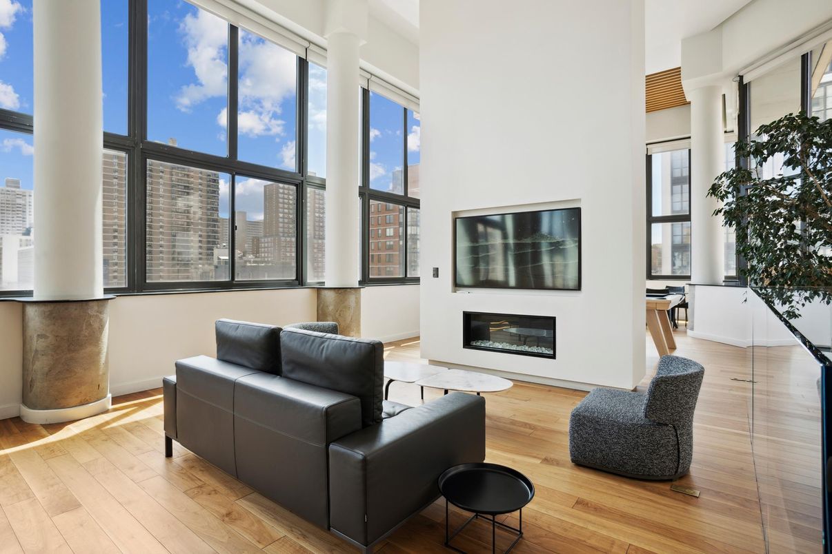 Fireplace, Interior, Wood Texture Flooring