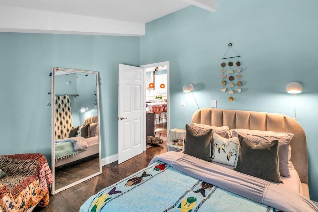 Bedroom, Interior, Wood Texture Flooring