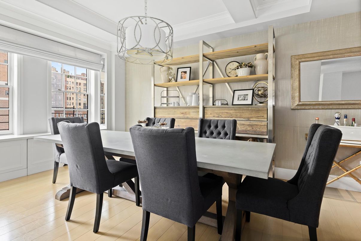 Dining room, Interior, Wood Texture Flooring