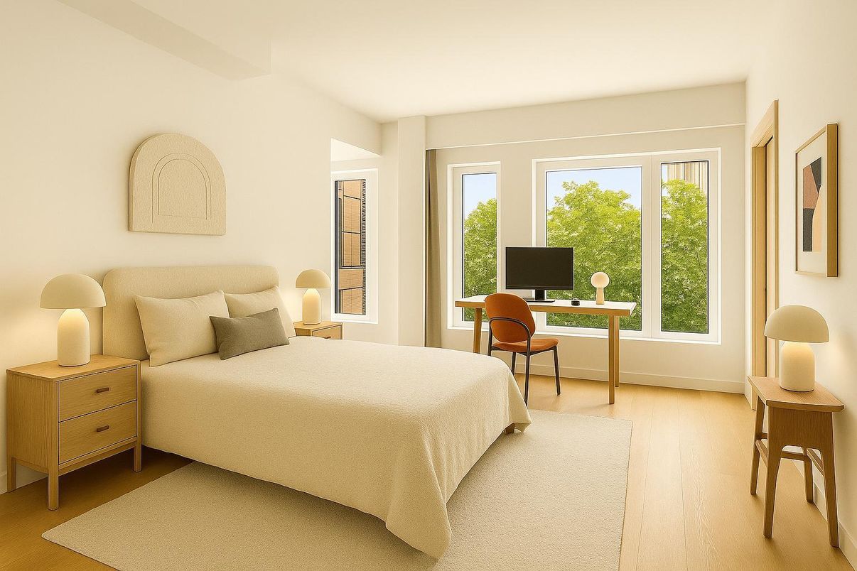 Bedroom, Home Office, Interior, Wood Texture Flooring