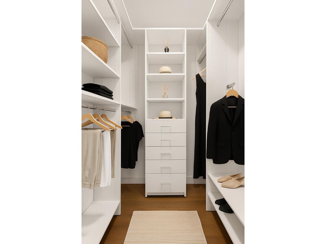 Interior, Walk-in Closets, Wood Texture Flooring