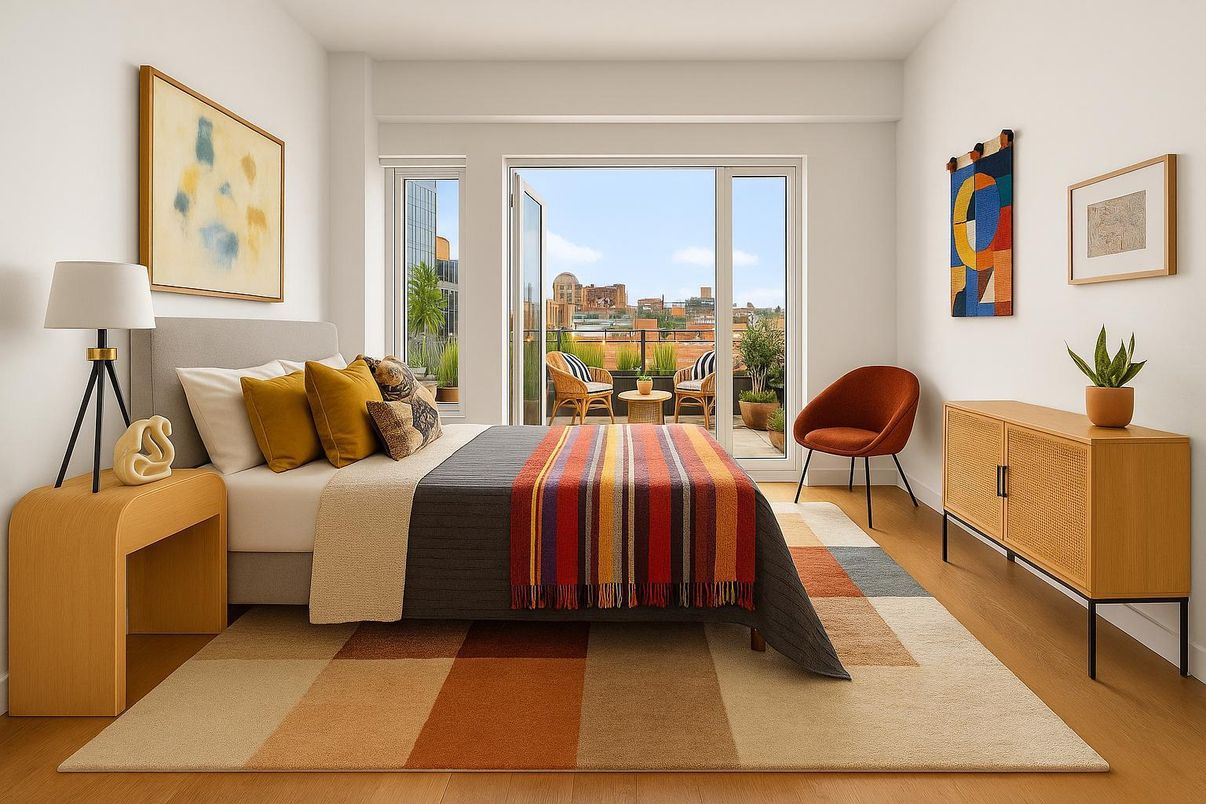 Bedroom, Interior, Wood Texture Flooring