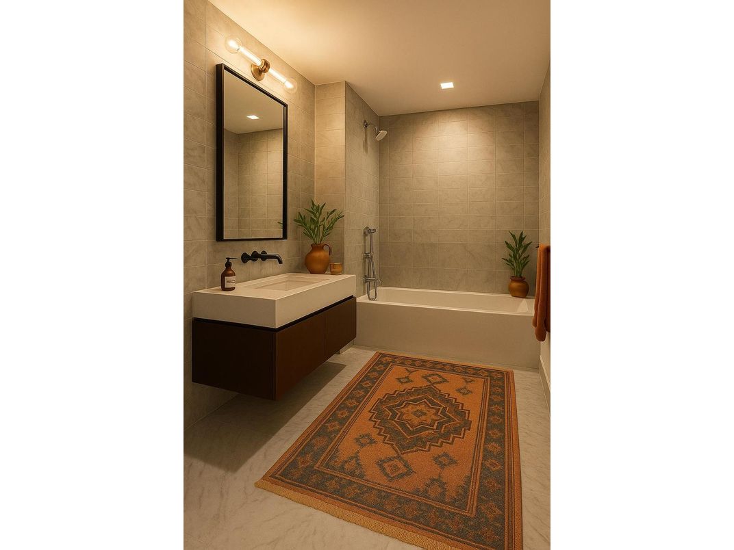 Bathroom, Interior, Recessed Lighting