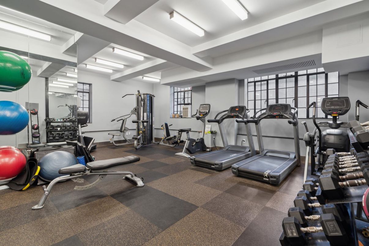 Fitness Equipment, Gym, Interior