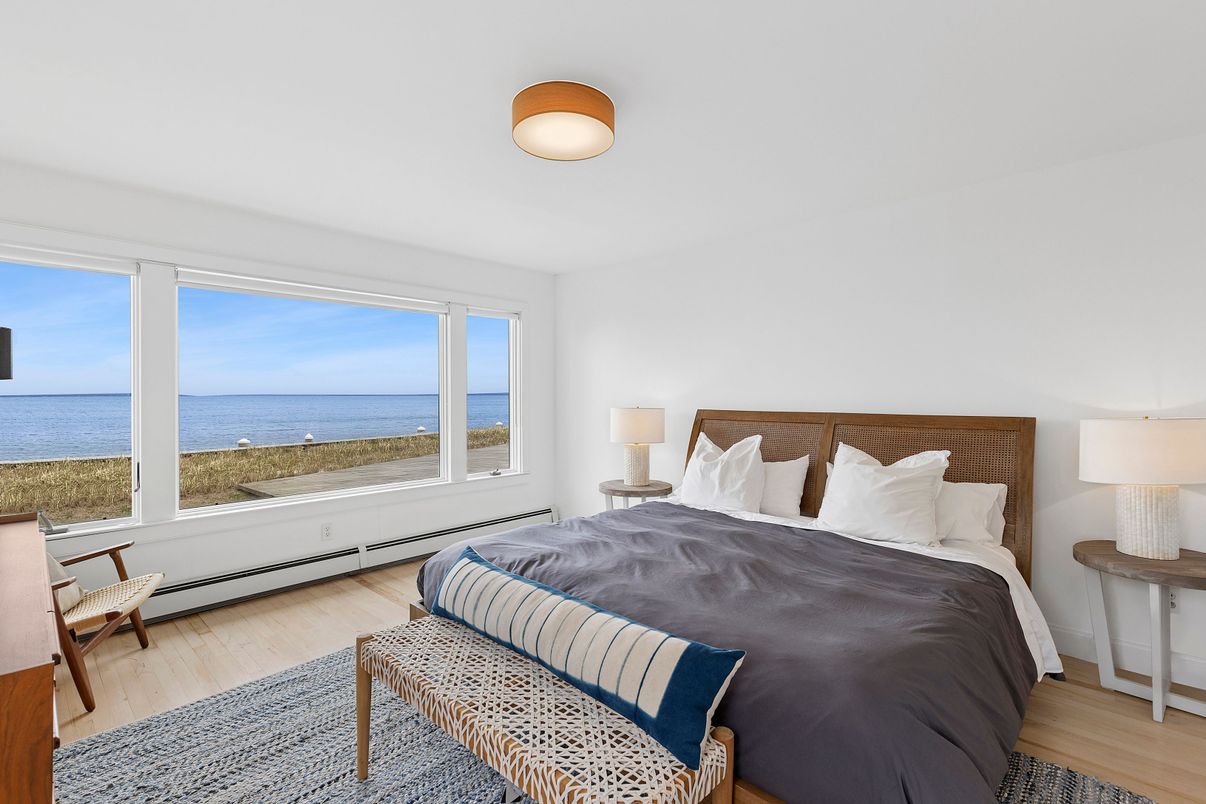 Bedroom, Interior, Water, Wood Texture Flooring