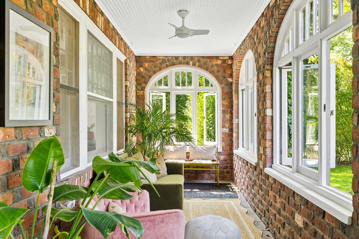 Interior, Stone Walls, Sun Room