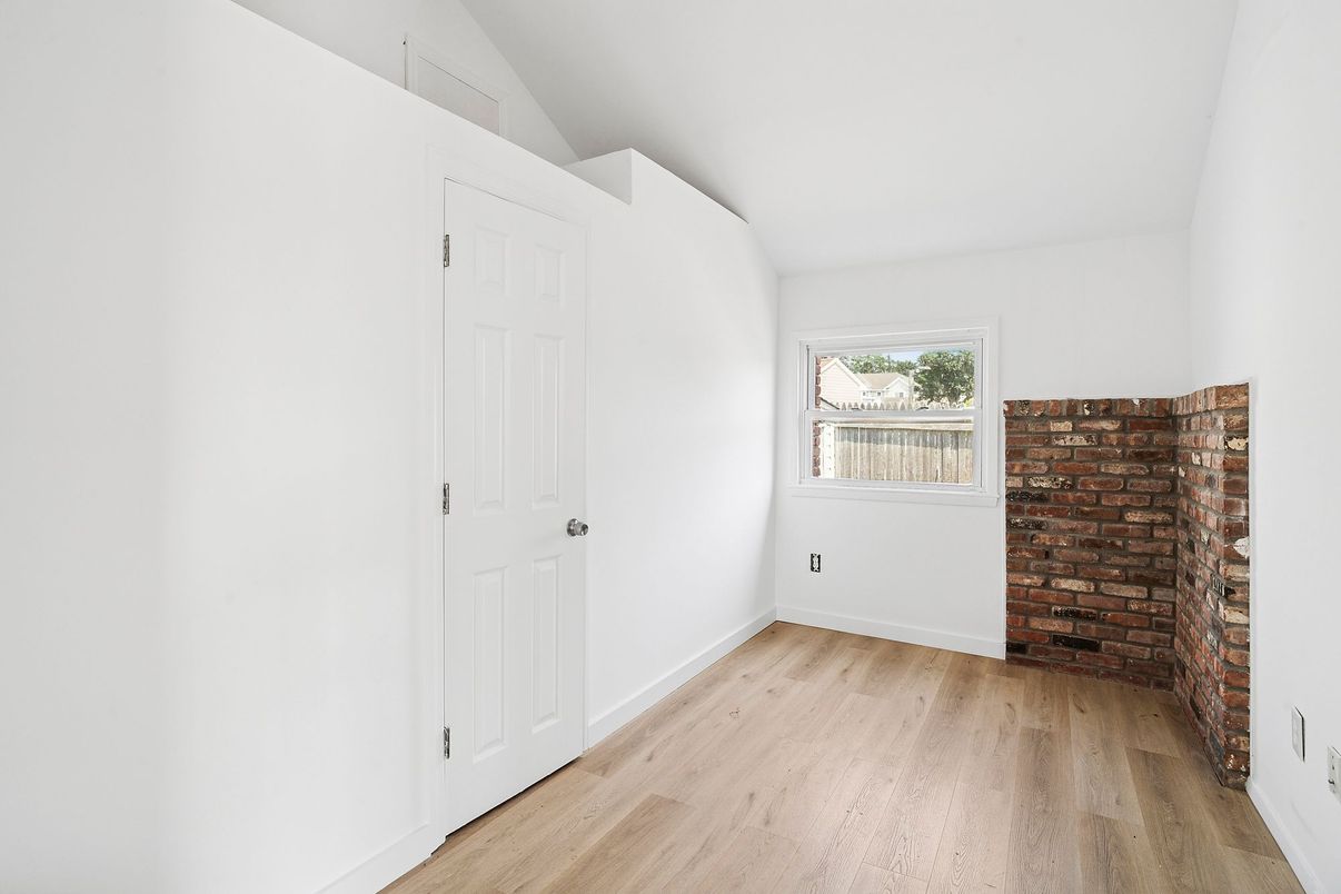 Empty room, Fireplace, Interior, Wood Texture Flooring