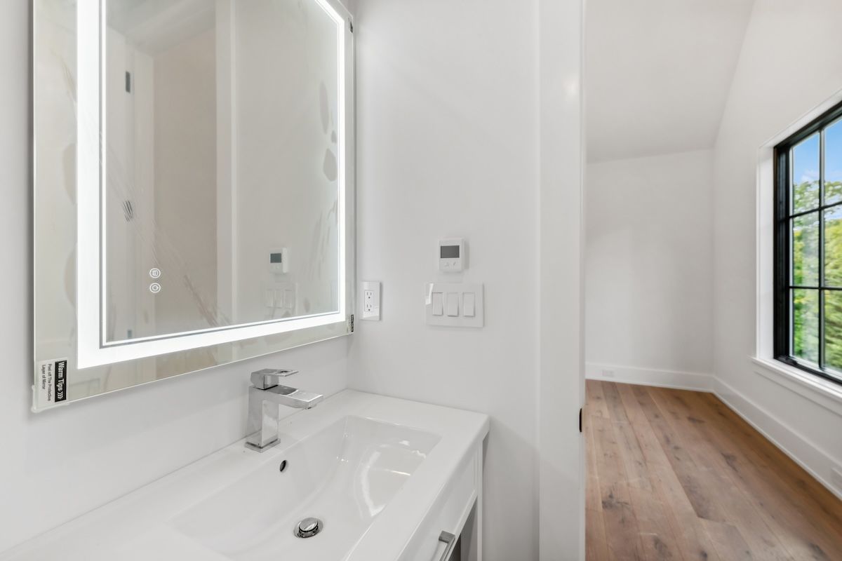 Bathroom, Interior, Wood Texture Flooring