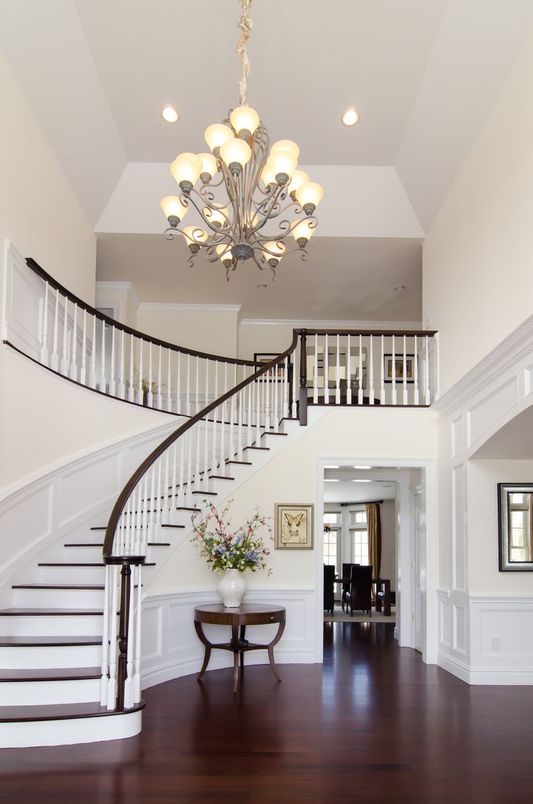 Chandelier, Interior, Recessed Lighting, Wood Texture Flooring